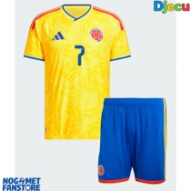 Kolumbija Luis Diaz #7 Domaci Dres za djecu SP 2026 Kratak Rukav (+ Kratke hlače)